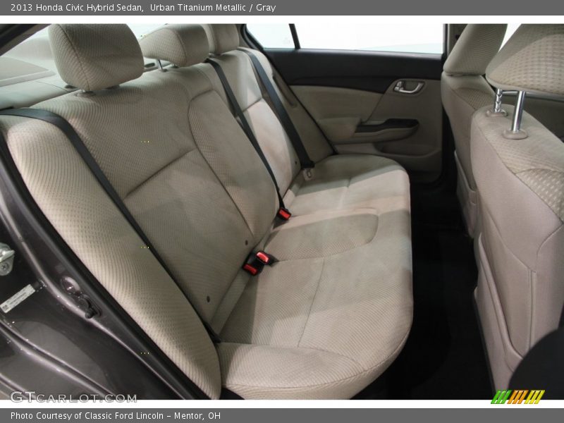 Urban Titanium Metallic / Gray 2013 Honda Civic Hybrid Sedan