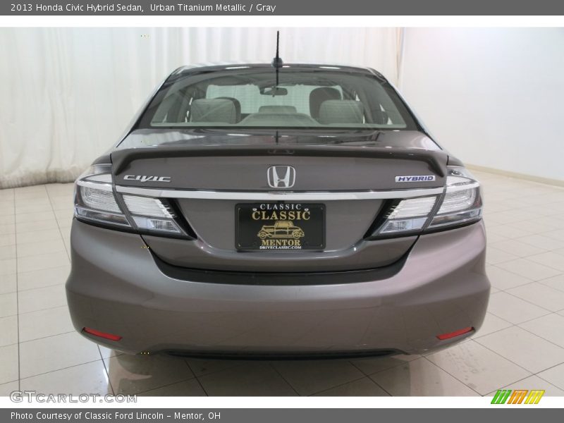 Urban Titanium Metallic / Gray 2013 Honda Civic Hybrid Sedan
