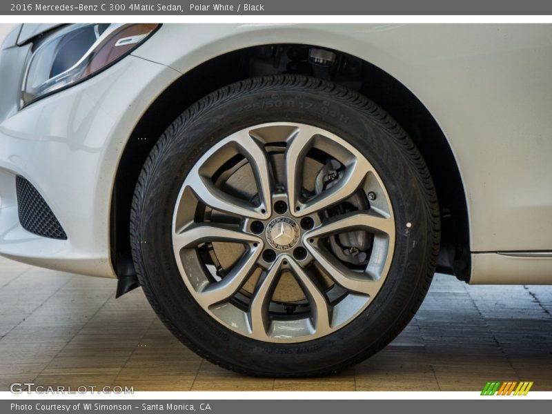 Polar White / Black 2016 Mercedes-Benz C 300 4Matic Sedan