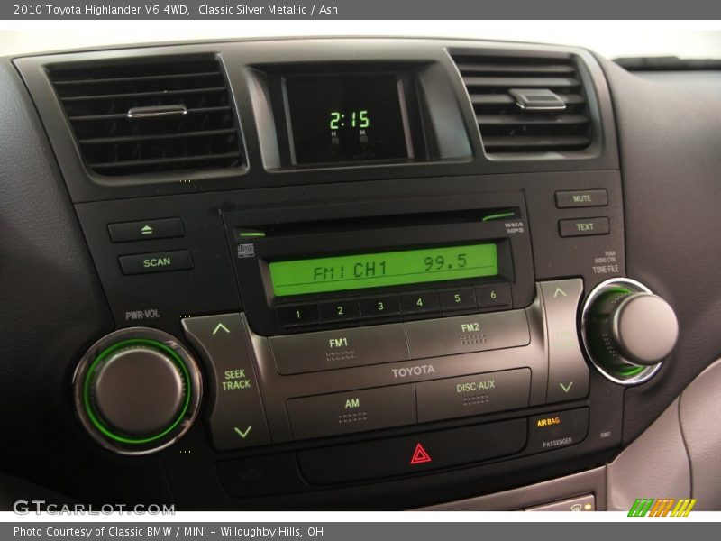 Classic Silver Metallic / Ash 2010 Toyota Highlander V6 4WD