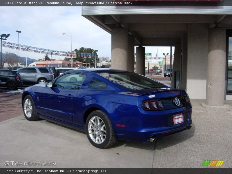 Deep Impact Blue / Charcoal Black 2014 Ford Mustang V6 Premium Coupe