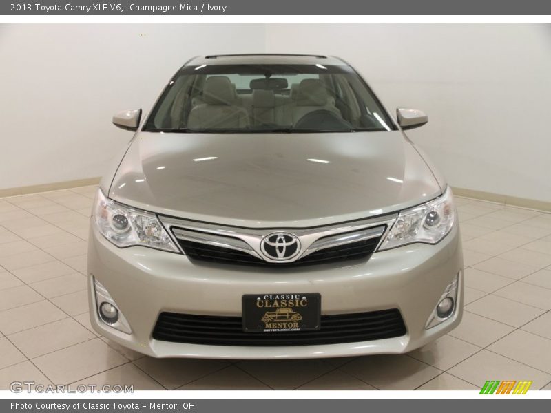Champagne Mica / Ivory 2013 Toyota Camry XLE V6