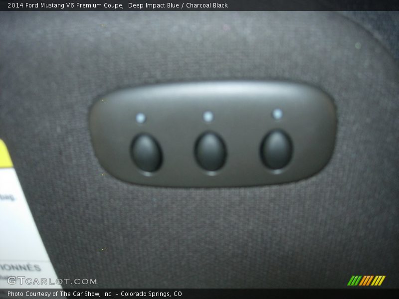 Deep Impact Blue / Charcoal Black 2014 Ford Mustang V6 Premium Coupe
