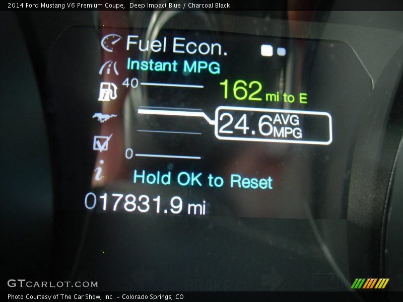 Deep Impact Blue / Charcoal Black 2014 Ford Mustang V6 Premium Coupe
