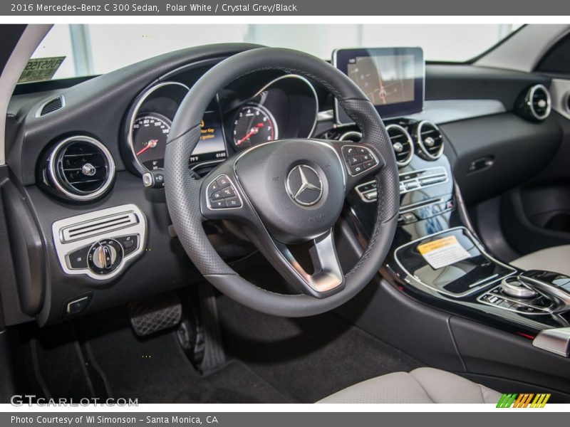 Polar White / Crystal Grey/Black 2016 Mercedes-Benz C 300 Sedan