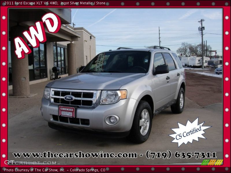 Ingot Silver Metallic / Stone 2011 Ford Escape XLT V6 4WD