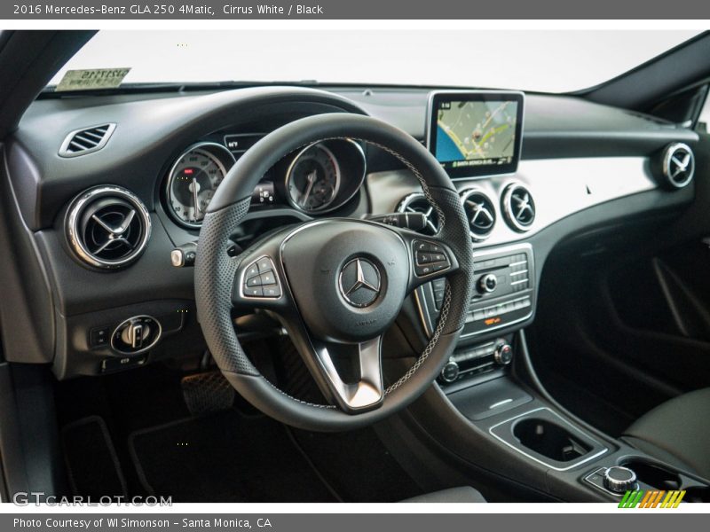Cirrus White / Black 2016 Mercedes-Benz GLA 250 4Matic