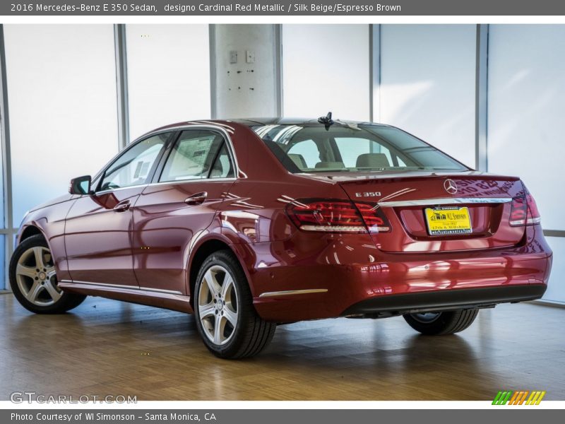 designo Cardinal Red Metallic / Silk Beige/Espresso Brown 2016 Mercedes-Benz E 350 Sedan