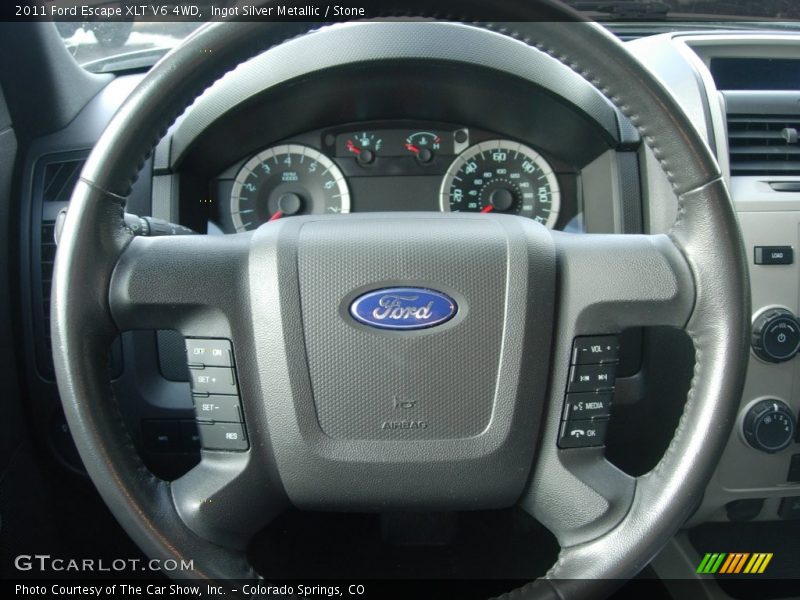 Ingot Silver Metallic / Stone 2011 Ford Escape XLT V6 4WD