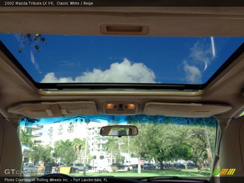 Classic White / Beige 2002 Mazda Tribute LX V6