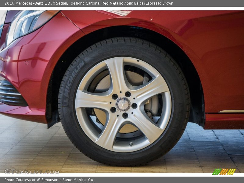 designo Cardinal Red Metallic / Silk Beige/Espresso Brown 2016 Mercedes-Benz E 350 Sedan