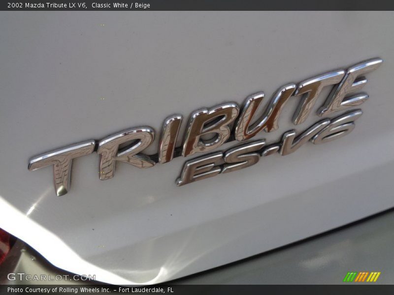 Classic White / Beige 2002 Mazda Tribute LX V6