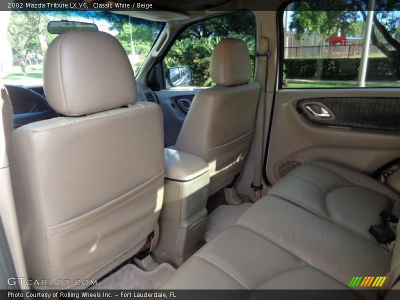 Classic White / Beige 2002 Mazda Tribute LX V6