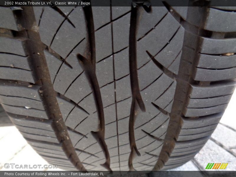 Classic White / Beige 2002 Mazda Tribute LX V6