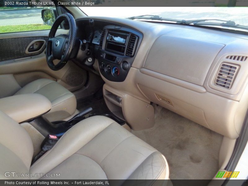 Classic White / Beige 2002 Mazda Tribute LX V6