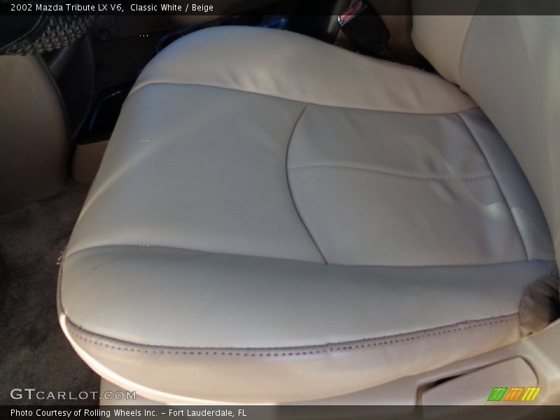 Classic White / Beige 2002 Mazda Tribute LX V6