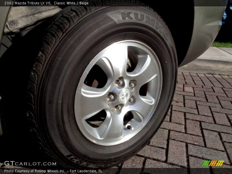 Classic White / Beige 2002 Mazda Tribute LX V6