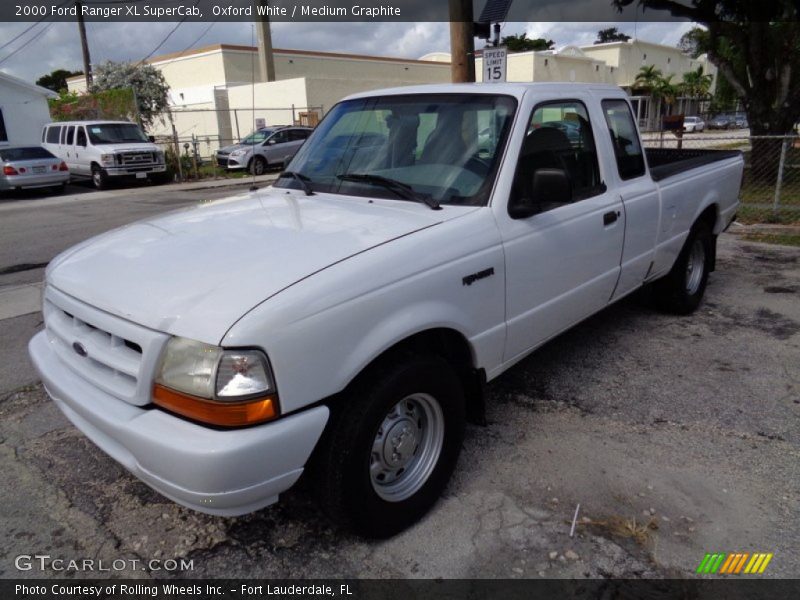 Oxford White / Medium Graphite 2000 Ford Ranger XL SuperCab