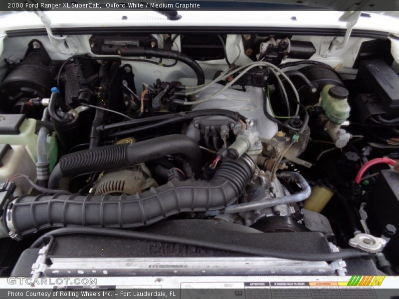 Oxford White / Medium Graphite 2000 Ford Ranger XL SuperCab