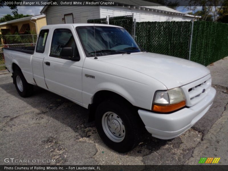 Oxford White / Medium Graphite 2000 Ford Ranger XL SuperCab