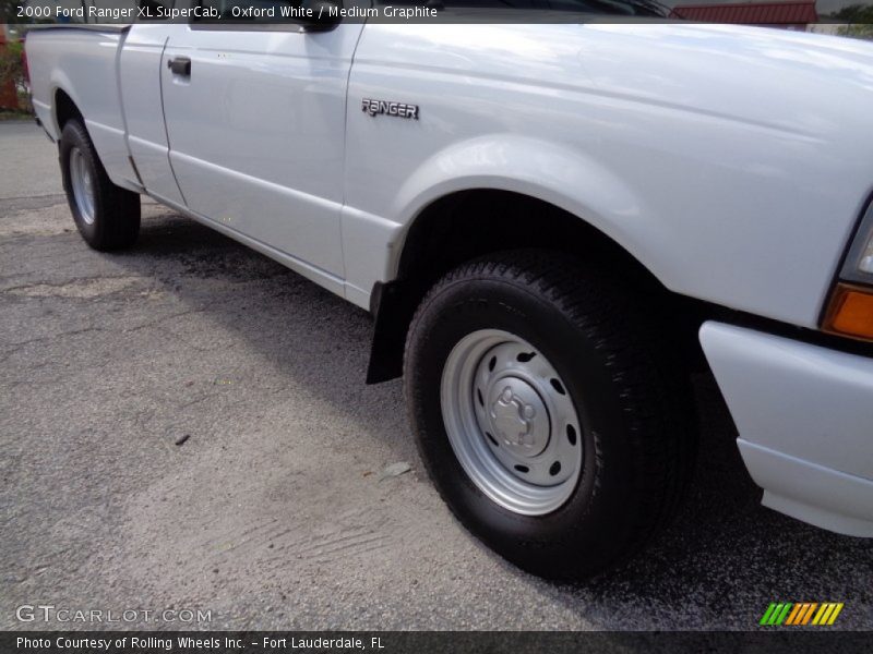 Oxford White / Medium Graphite 2000 Ford Ranger XL SuperCab
