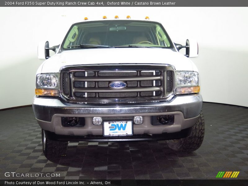 Oxford White / Castano Brown Leather 2004 Ford F350 Super Duty King Ranch Crew Cab 4x4