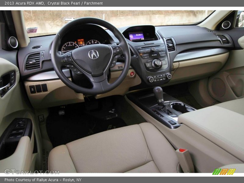 Crystal Black Pearl / Parchment 2013 Acura RDX AWD