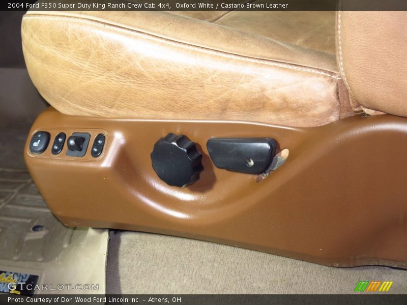 Oxford White / Castano Brown Leather 2004 Ford F350 Super Duty King Ranch Crew Cab 4x4