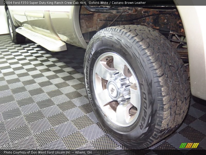 Oxford White / Castano Brown Leather 2004 Ford F350 Super Duty King Ranch Crew Cab 4x4
