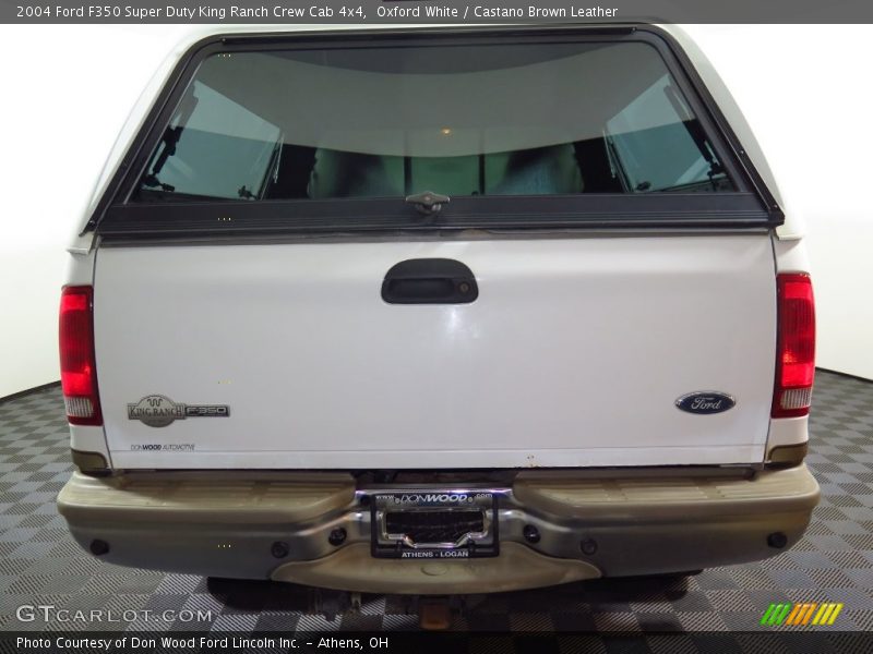 Oxford White / Castano Brown Leather 2004 Ford F350 Super Duty King Ranch Crew Cab 4x4