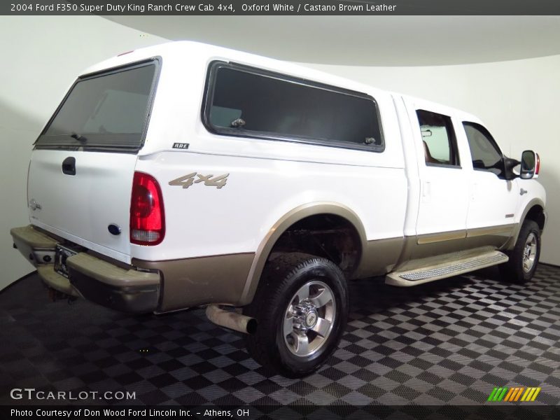 Oxford White / Castano Brown Leather 2004 Ford F350 Super Duty King Ranch Crew Cab 4x4