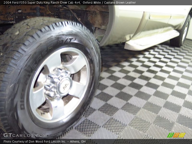 Oxford White / Castano Brown Leather 2004 Ford F350 Super Duty King Ranch Crew Cab 4x4