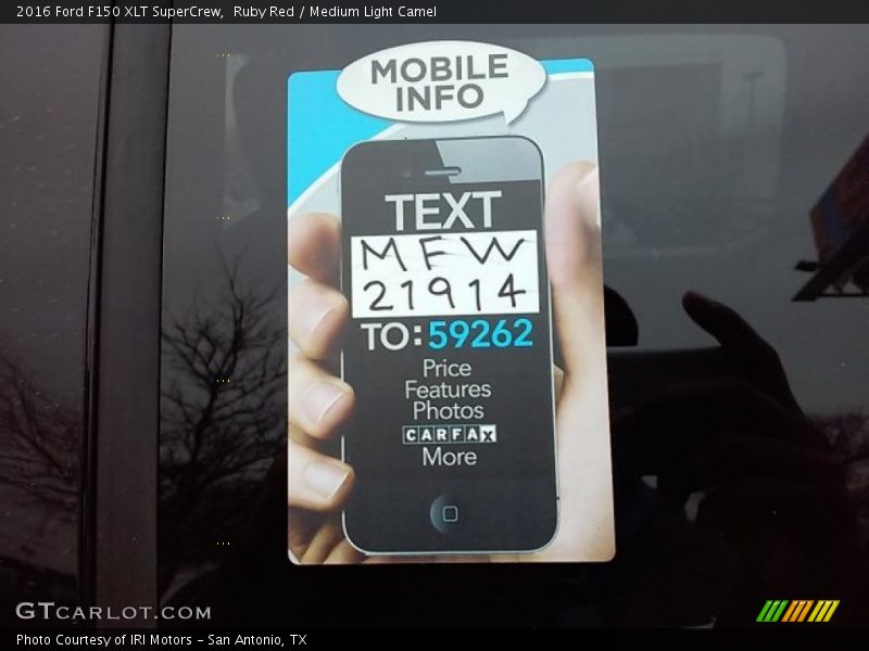 Ruby Red / Medium Light Camel 2016 Ford F150 XLT SuperCrew