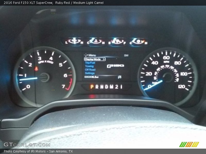 Ruby Red / Medium Light Camel 2016 Ford F150 XLT SuperCrew