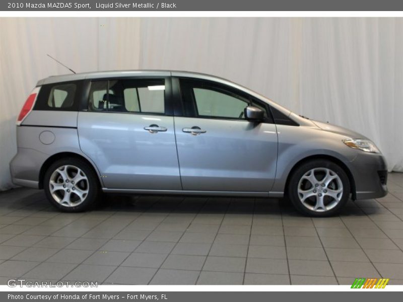 Liquid Silver Metallic / Black 2010 Mazda MAZDA5 Sport