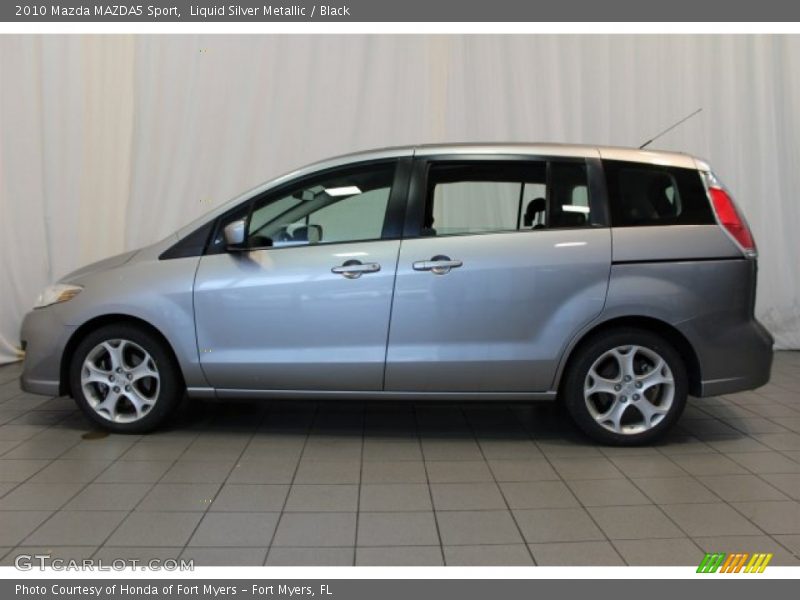 Liquid Silver Metallic / Black 2010 Mazda MAZDA5 Sport