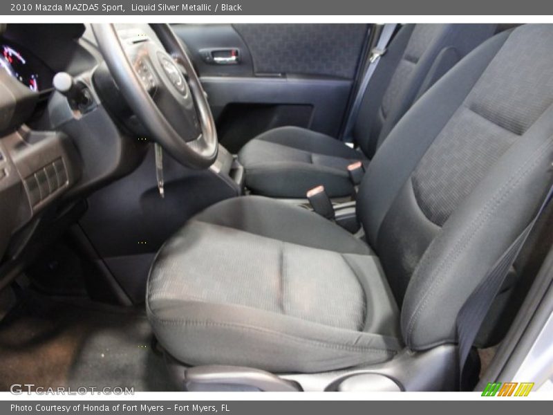 Liquid Silver Metallic / Black 2010 Mazda MAZDA5 Sport