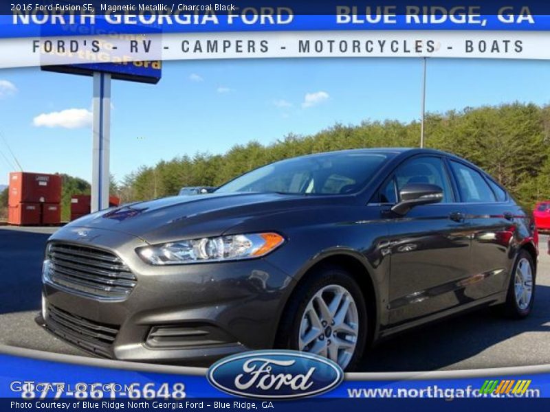 Magnetic Metallic / Charcoal Black 2016 Ford Fusion SE