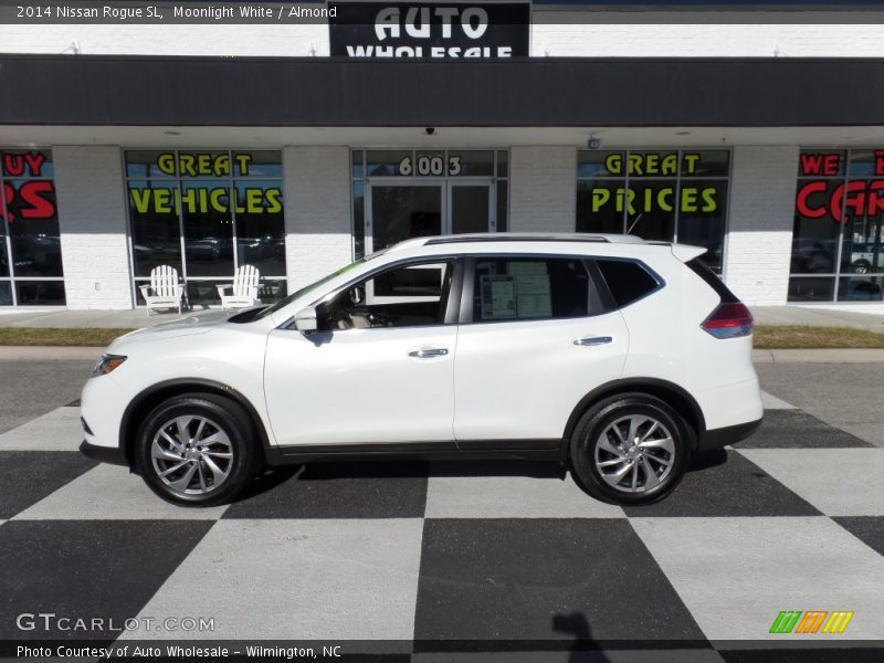 Moonlight White / Almond 2014 Nissan Rogue SL