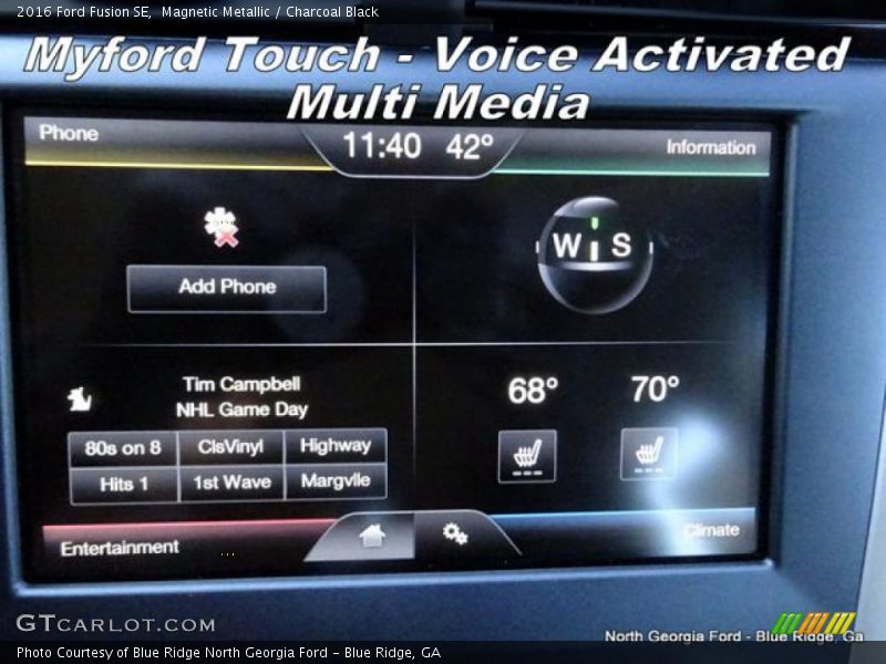 Magnetic Metallic / Charcoal Black 2016 Ford Fusion SE