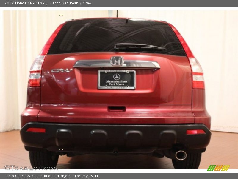 Tango Red Pearl / Gray 2007 Honda CR-V EX-L