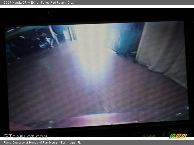 Tango Red Pearl / Gray 2007 Honda CR-V EX-L