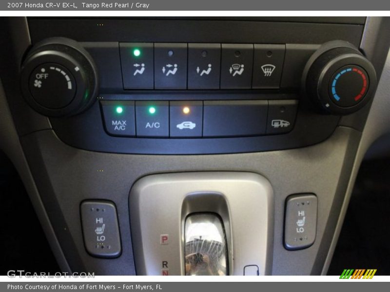 Tango Red Pearl / Gray 2007 Honda CR-V EX-L