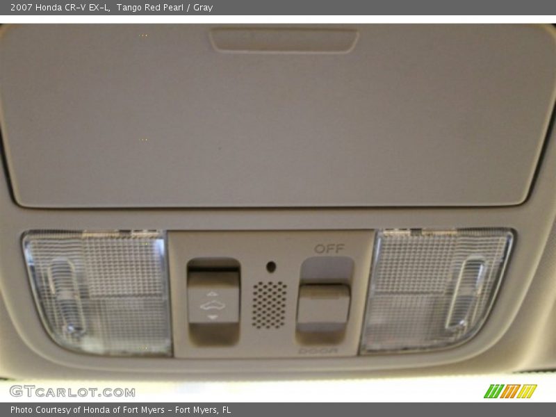 Tango Red Pearl / Gray 2007 Honda CR-V EX-L