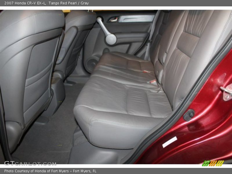 Tango Red Pearl / Gray 2007 Honda CR-V EX-L
