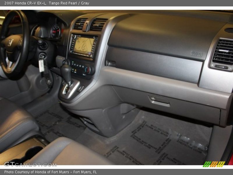 Tango Red Pearl / Gray 2007 Honda CR-V EX-L