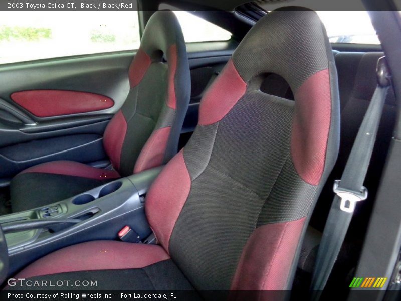 Black / Black/Red 2003 Toyota Celica GT