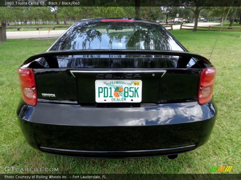 Black / Black/Red 2003 Toyota Celica GT