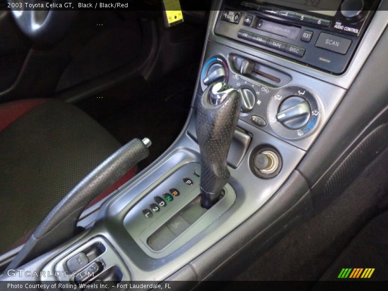Black / Black/Red 2003 Toyota Celica GT