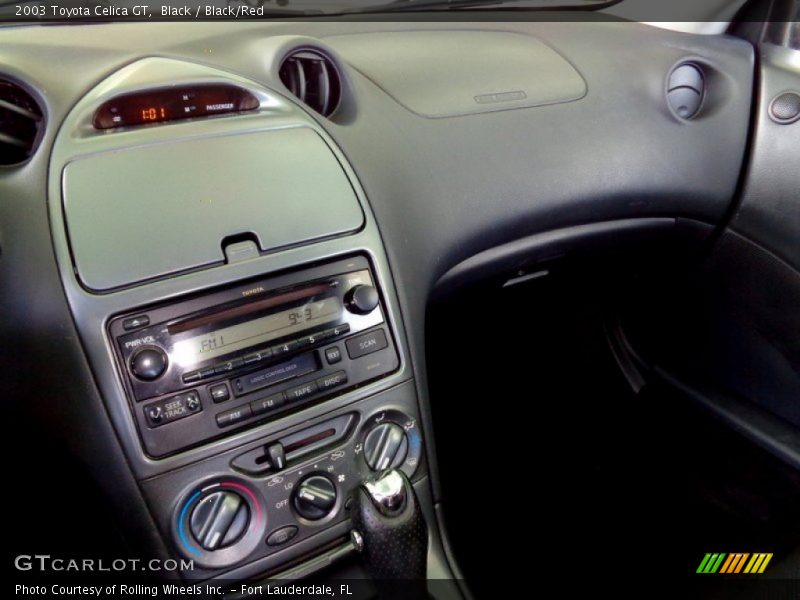 Black / Black/Red 2003 Toyota Celica GT